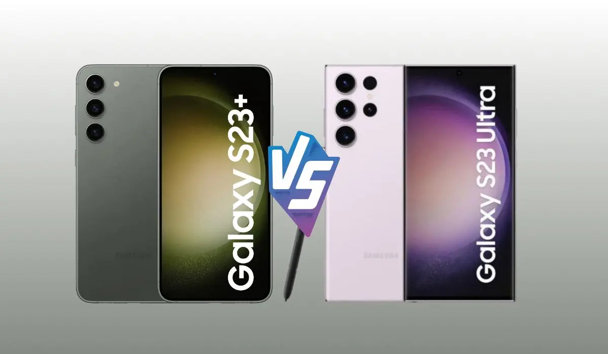 Samsung Galaxy S23 Plus VS Samsung Galaxy S23 Ultra. Foto: Cortesía