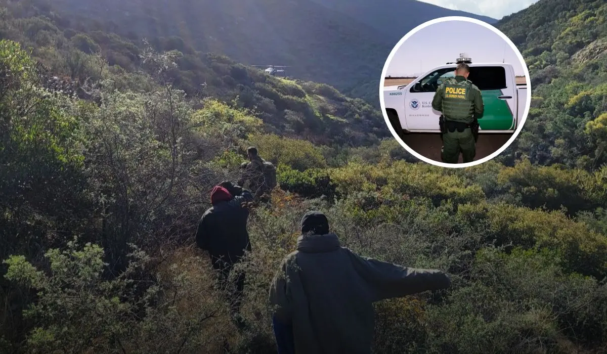 Rescatan Agentes de la Patrulla Fronteriza de EE. UU. a dos mujeres extraviadas en las montañas de Otay. Foto: Cortesía.