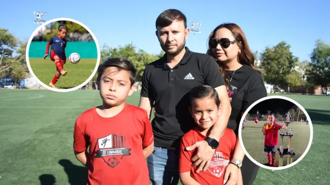 José Luis Mendívil e Isabel Robles, padres de Luis Ángel y Luis Mario, han sido fundamentales en el crecimiento futbolístico de sus hijos. Fotos de Lino Ceballos y cortesía.