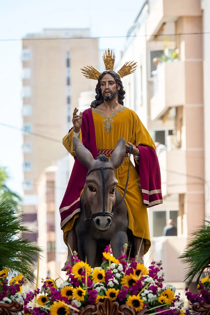 Jesús llega a Jeruraslén montado en un Asno Foto: Pixabay