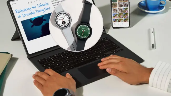 Samsung Galaxy Watch6 Classic con pantalla más grande. Foto: Cortesía