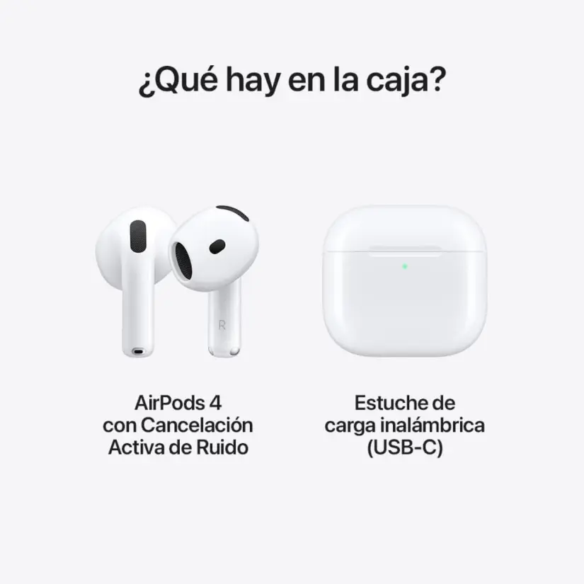 Airpods 4 con audio espacial. Foto: Cortesía