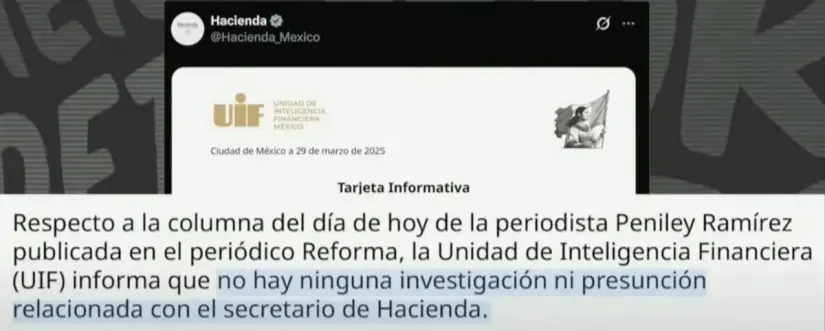Aclaración sobre investigación contra Edgar Amador. Imagen. Mañanera del Pueblo.