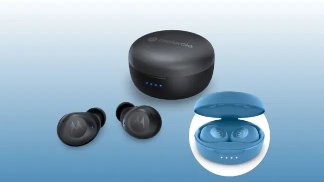 Motorola Moto Buds 250 con controles inteligentes táctiles. Foto: Cortesía