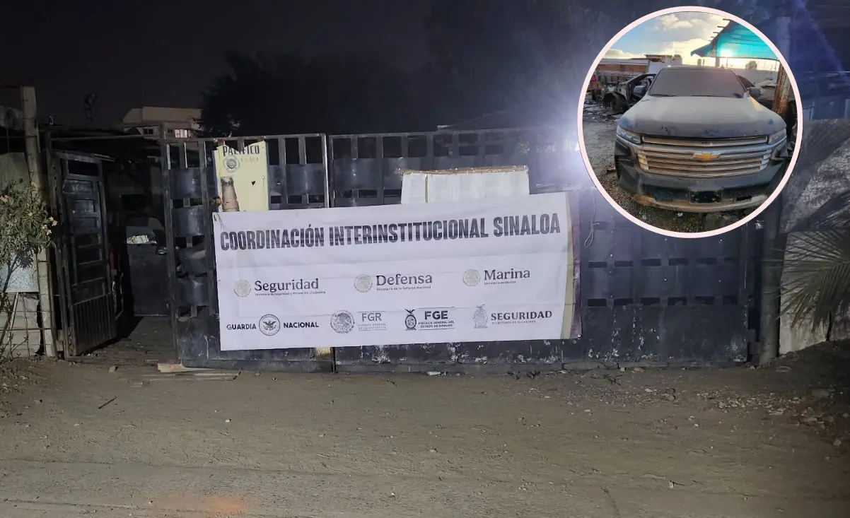 El predio tipo taller fue localizado en Mazatlán, Sinaloa. Fotos: Semar