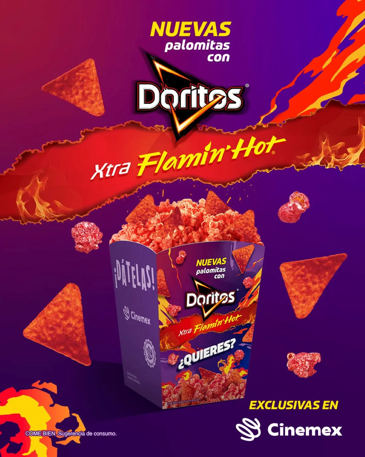 Nuevas palomitas en Cinemex. Foto: Cortesía