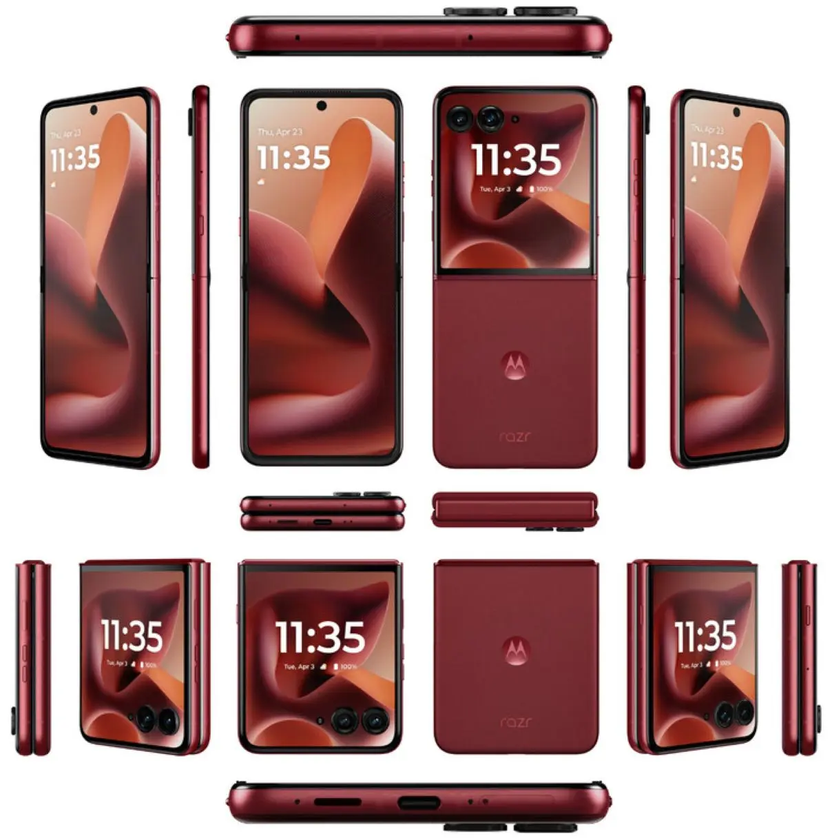 Así serían los nuevos Motorola RAZR 60 y el RAZR 60 Ultra. Foto: Evan Blass