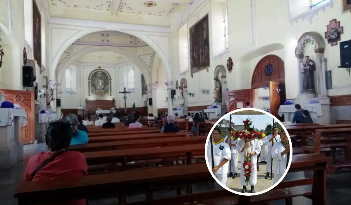 Programación de actividades de Semana Santa 2025 en la Parroquia Nuestra Señora de la Asunción en Panpatla, Veracruz.