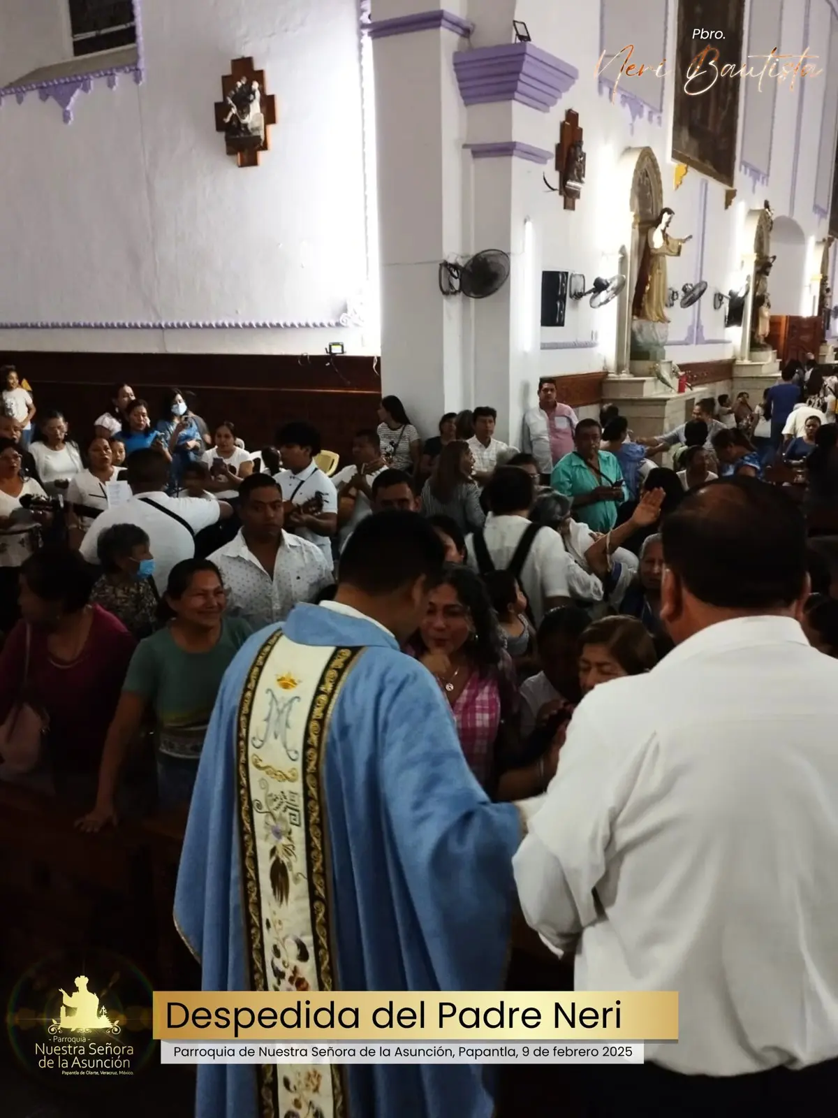 Periodo de actividades de Semana Santa 2025, del 13 al 20 de abril. Foto:  Parroquia de Nuestra Señora de la Asunción -Papantla (Facebook)