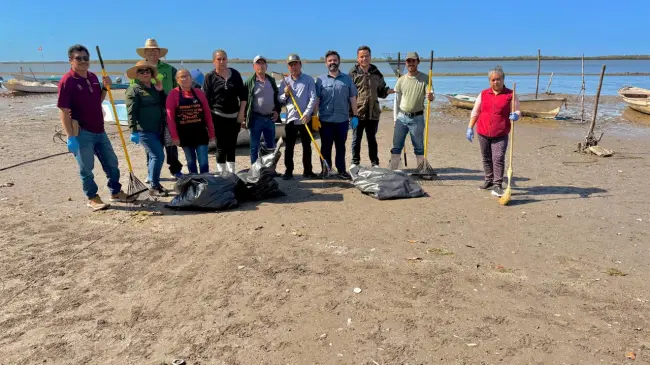 Tras la jornada de limpieza, se recolectó la cantidad entre 400 y 500 kilos de basura en Cospita. Foto: Cortesía.