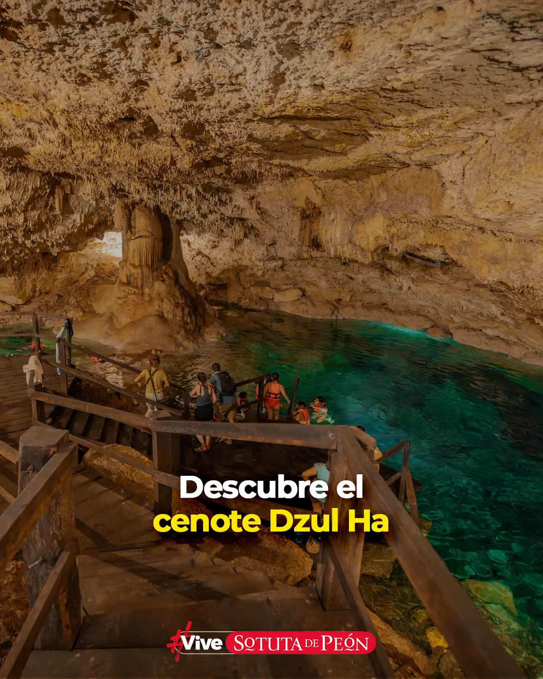 Cenote Dzul Ha en la Hacienda Sotuta de Peón, Yucatán. Foto: Facebook Hacienda Sotuta de Peon.