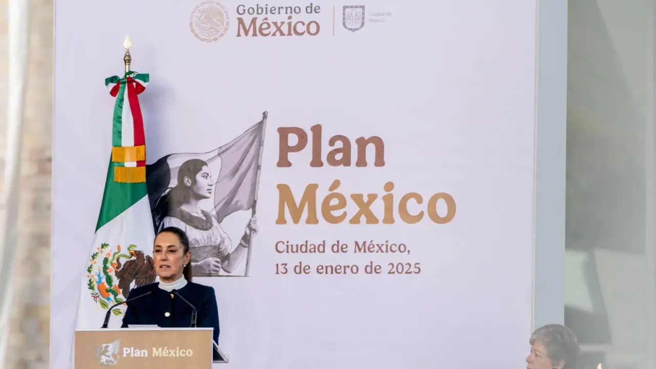 Claudia Sheinbaum en presentación de Plan México
