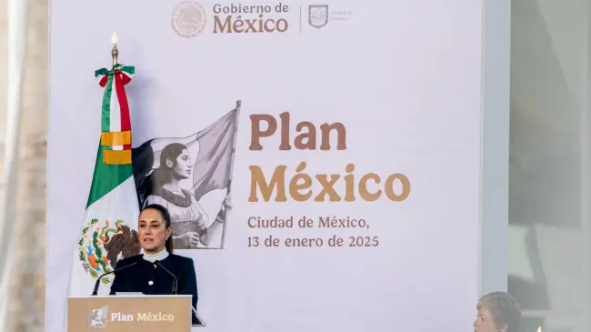 Claudia Sheinbaum en presentación de Plan México