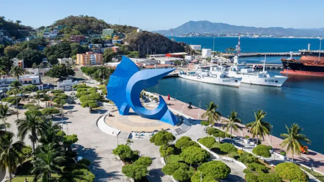 Este es el tiempo que te tomaría en llegar al puerto marítimo de Manzanilla, Colima. Foto: cortesía