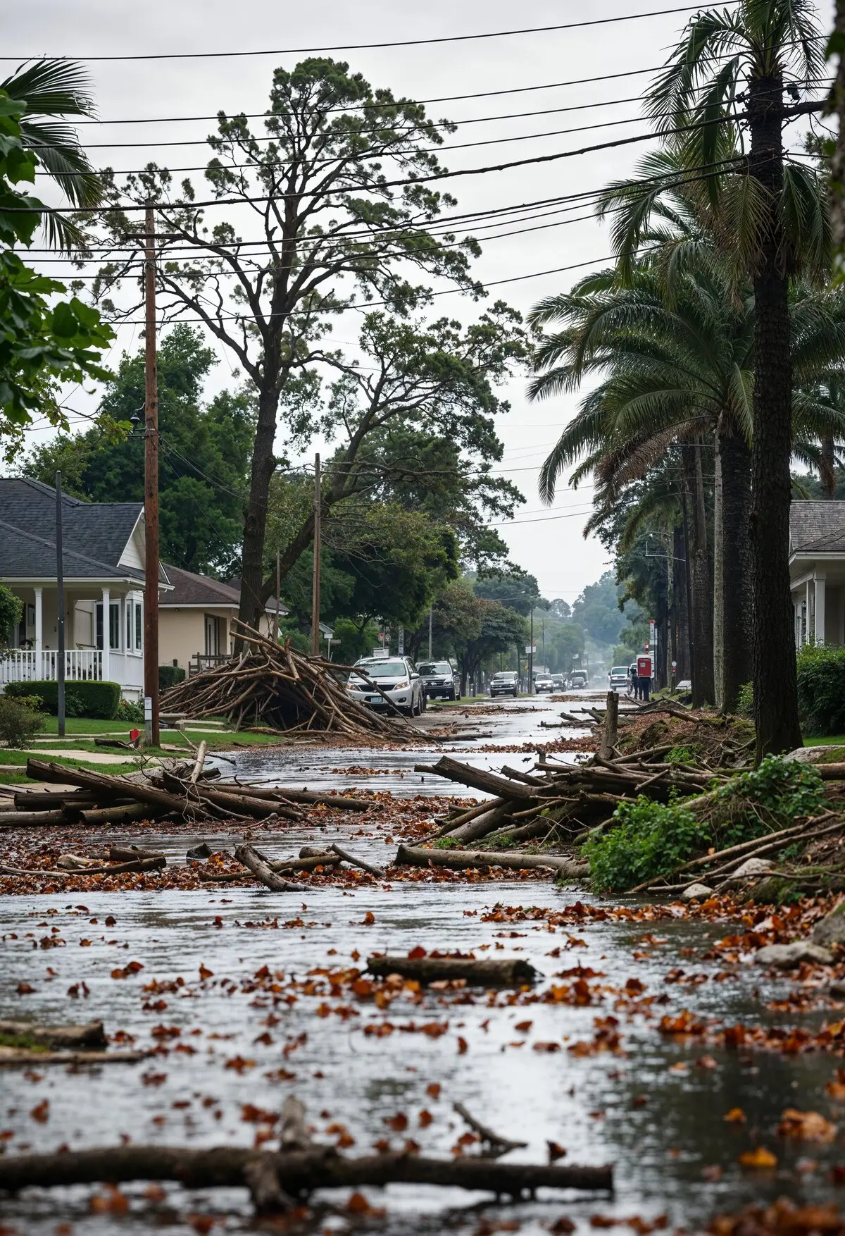 Desastre que deja en una ciudad el paso de un huracán. Foto: Freepik