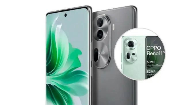 Oppo Reno 11 con pantalla tipo AMOLED. Foto: Cortesía