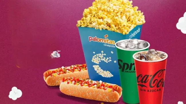 Lista de combos para compartir en Cinépolis. Foto: Cortesía