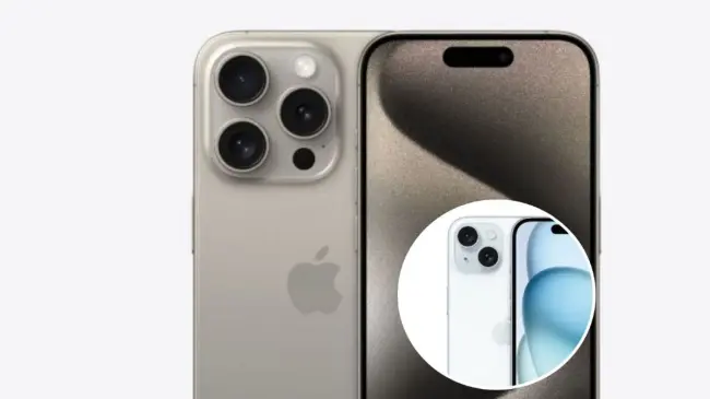 iPhone 15 y iPhone 15 Pro con atractivos muy similares. Foto: Cortesía