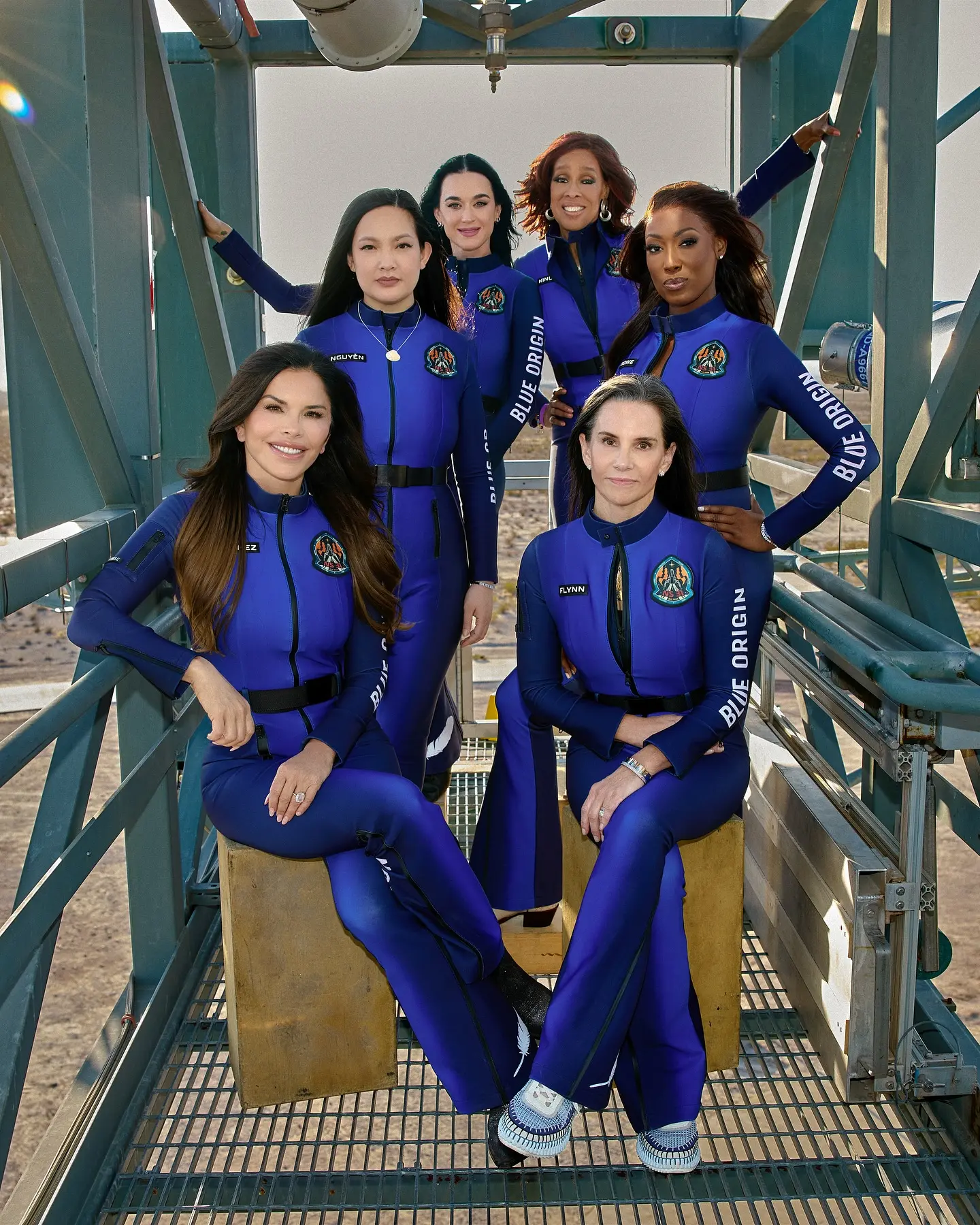 Quiénes viajaron con Katy Perry al espacio. Foto: Cortesía