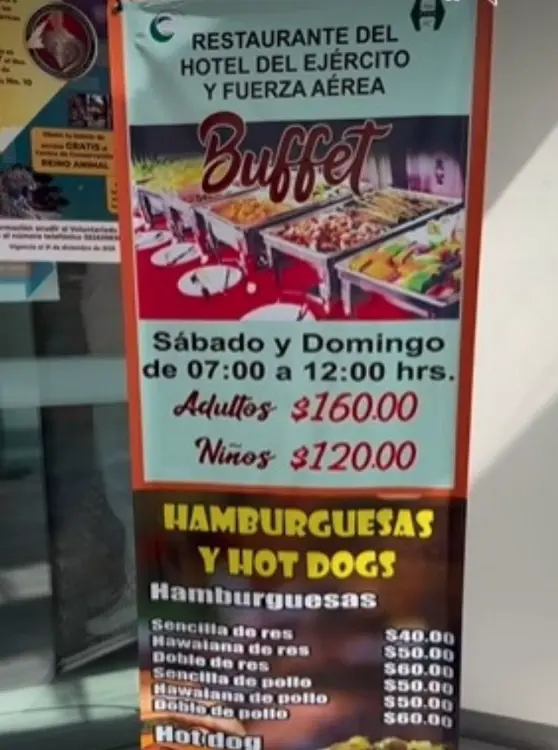 Cartel de precios. Foto: cortesía.