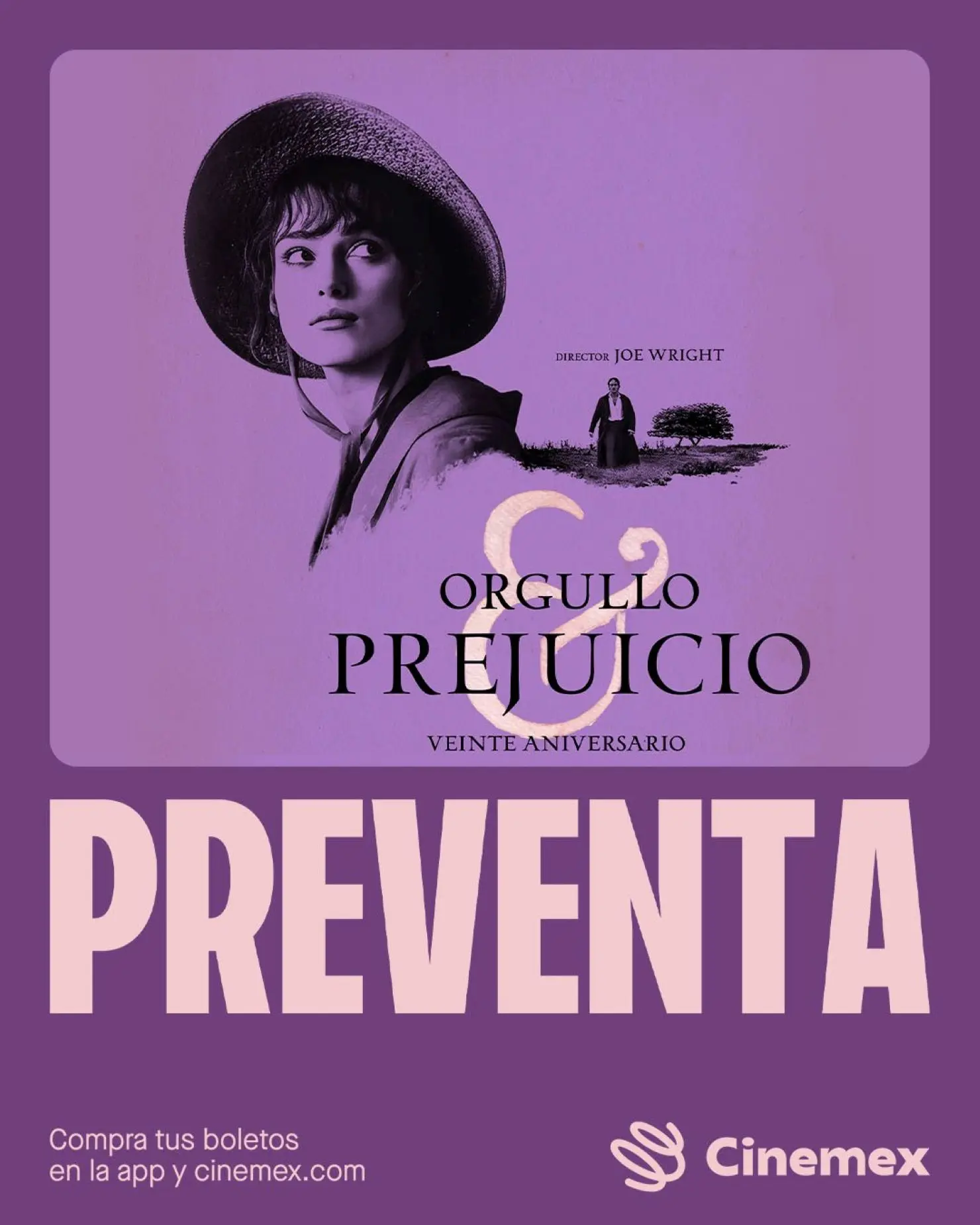 Preventa de la película de Orgullo y Prejuicio. Foto: Cortesía