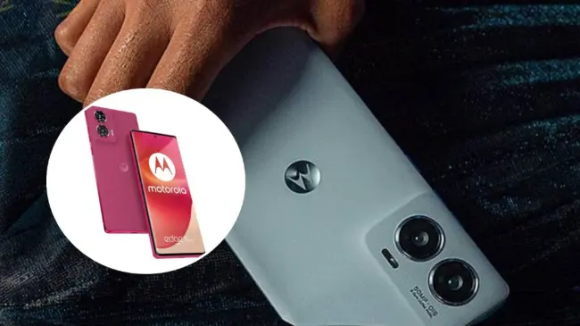 Motorola Edge 50 Fusion incluye altavoces estéreos. Foto: Cortesía