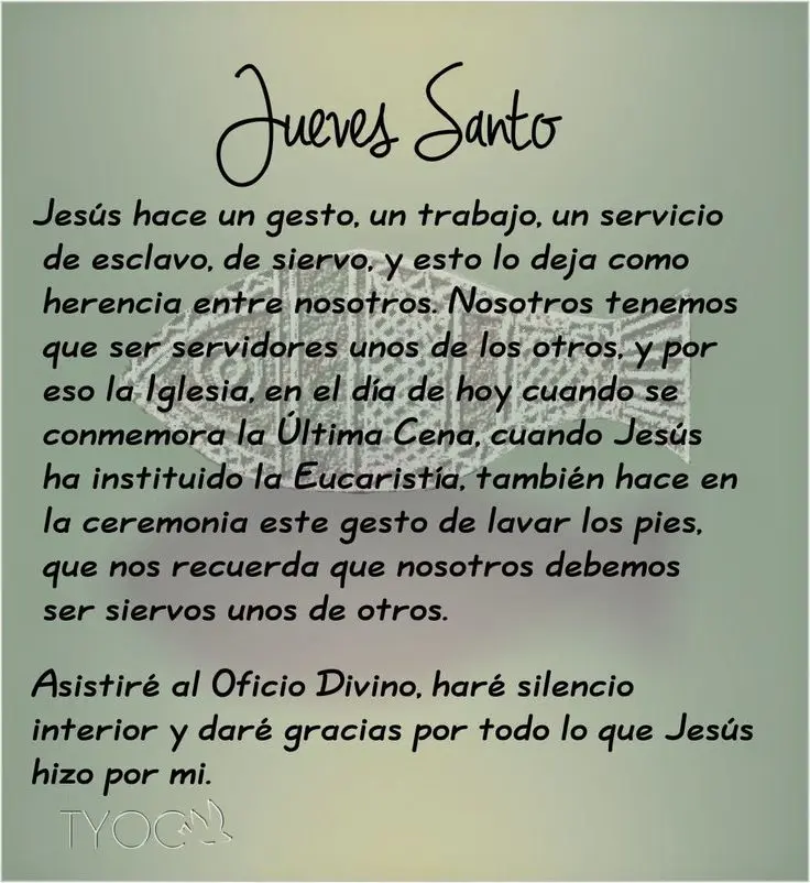 Oraciones para rezar en el Jueves Santo