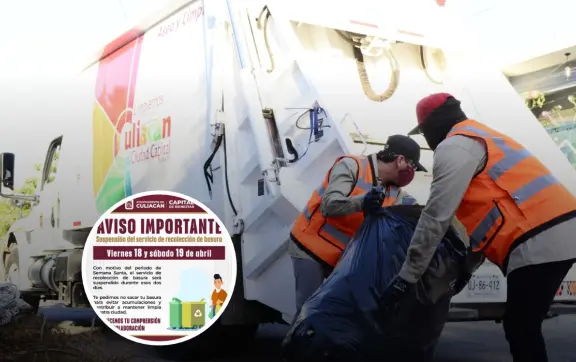 ¡Atención Culiacán!; Se suspende la recolección de basura en Semana Santa en Culiacán