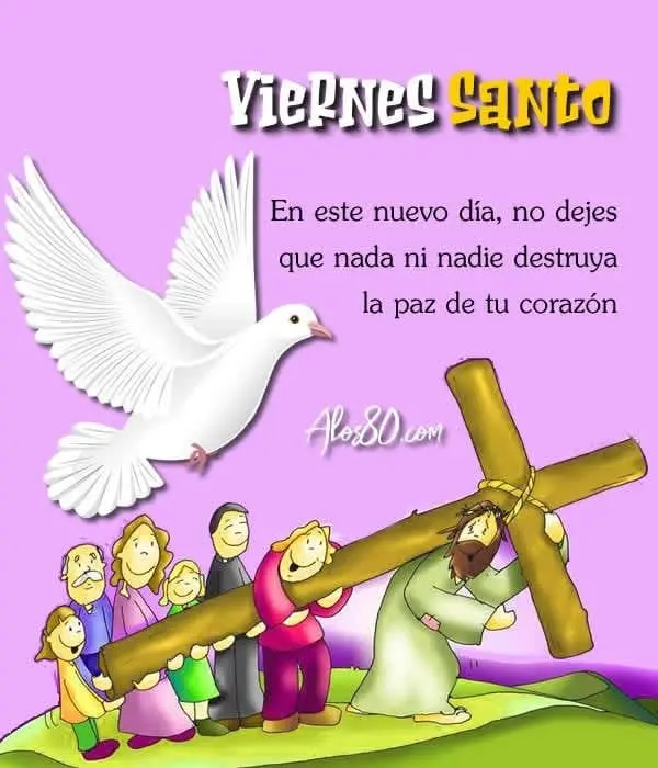 Envía frases e imágenes bonitas este Viernes Santo. Foto: Pinterest.