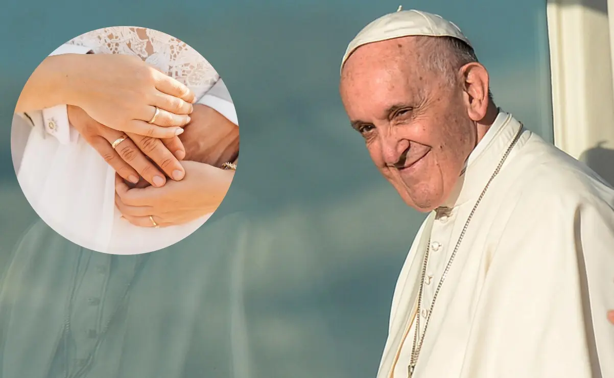 El papa Francisco predicó la importancia de fortalecer los vínculos familiares, incluyendo al matrimonio. Edición de foto: TBN