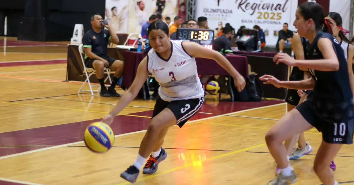 Sinaloa compite con garra en el Macro Regional de básquetbol 3x3 CONADE 2025