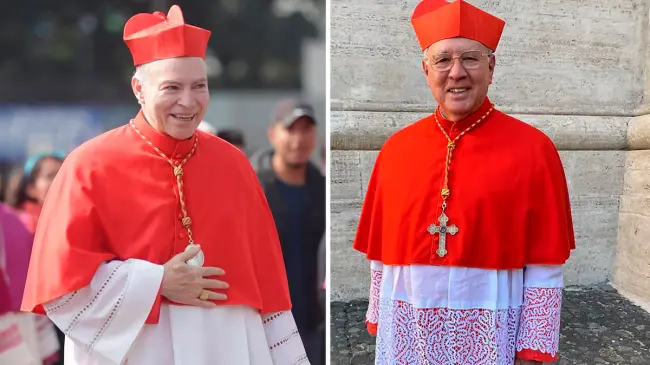 Ambos cardenales tienen voz y voto para elegir al sucesor del papa Francisco. Foto: Cortesía
