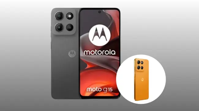 Motorola Moto G15 con batería d larga duración. Foto: Cortesía