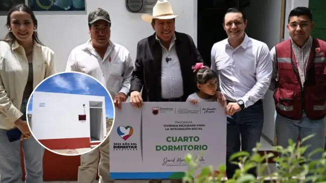 Eentrega de habitaciones de Viviendas para el Bienestar, en Zacatecas. Foto: Cortesía