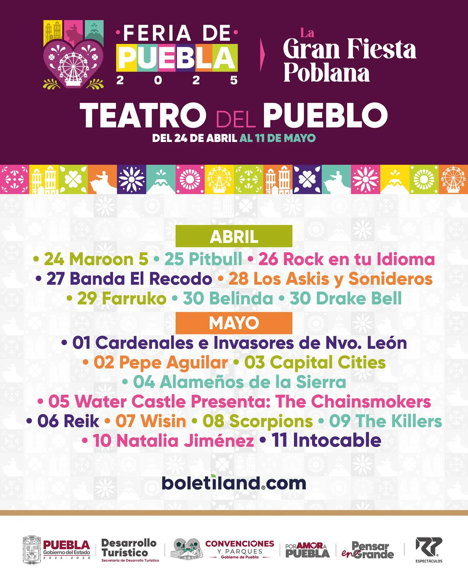 Teatro del Pueblo de la Feria de Puebla 2025. Foto: Cortesía