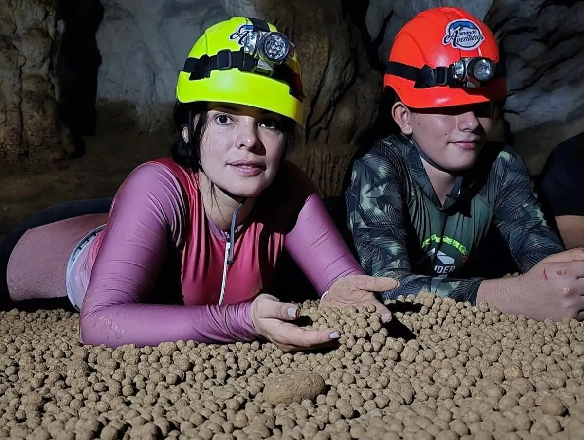 Estos son los detalles de la Gruta de las Canicas, en Teapa. Foto: Facebook Mundo Maya México.