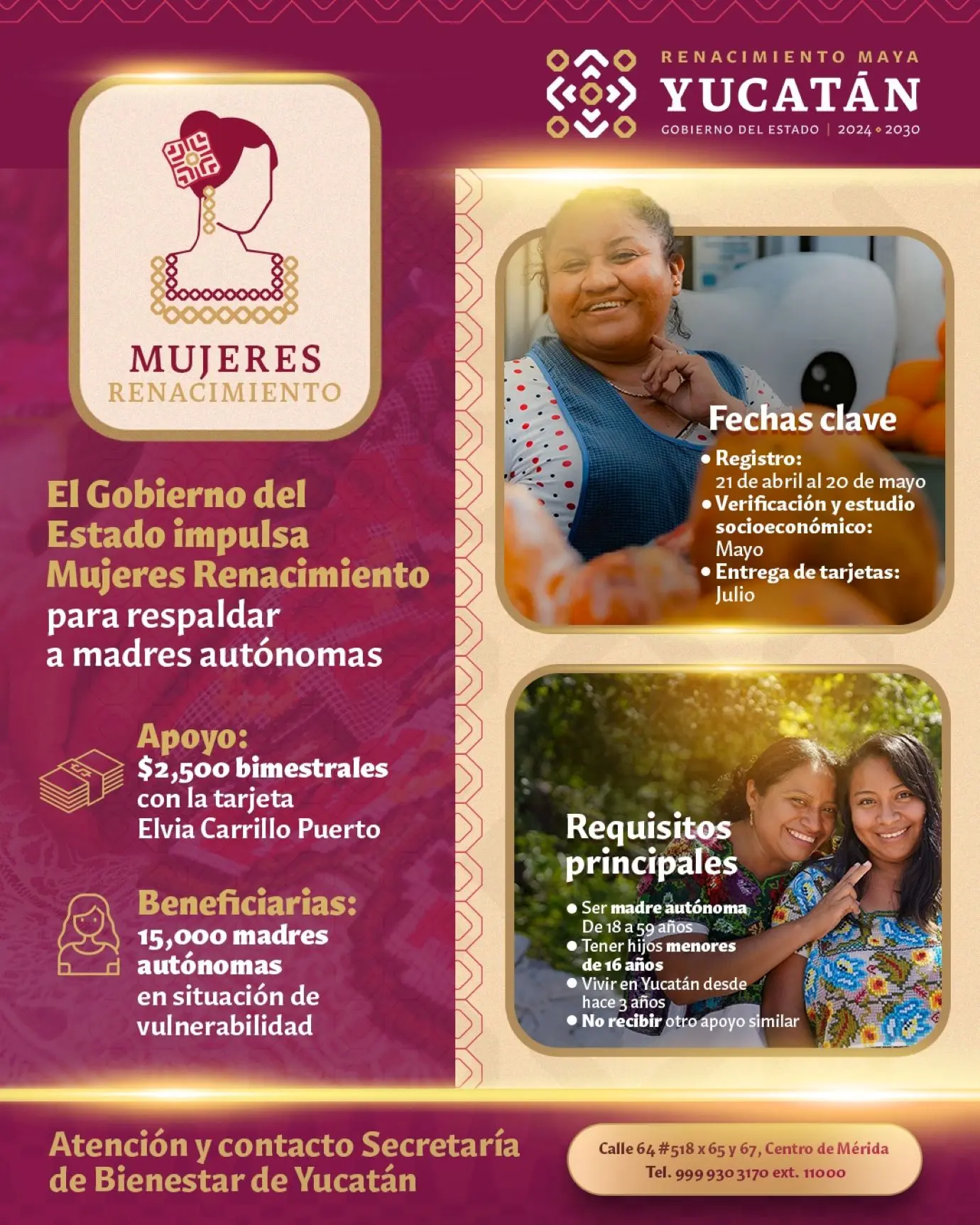 Mujeres Renacimiento, el apoyo a madres autónomas yucatecas. Foto: Cortesía
