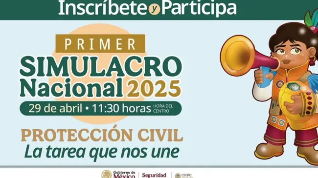 Conoce todos los detalles acerca del Primer Simulacro Nacional 2026. Foto: cortesía