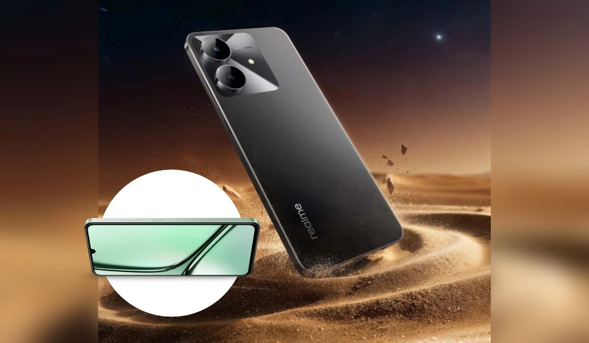 Realme Note 60x viene con diseño ligero. Foto: Cortesía