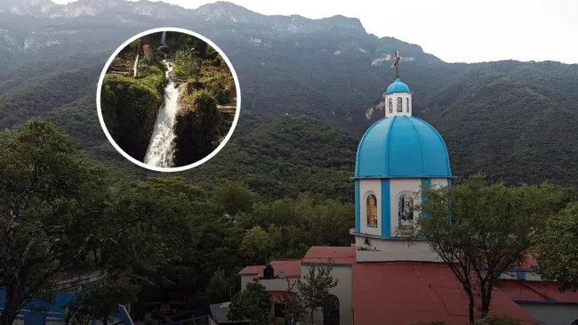 Río con pequeñas cascadas en un Santuario de Tamaulipas