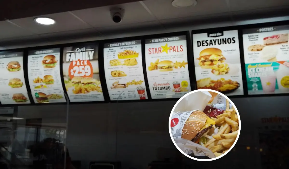 Lista precios de combo de Carl ´s Jr. Foto: Don king mister / Jesus L Garcia