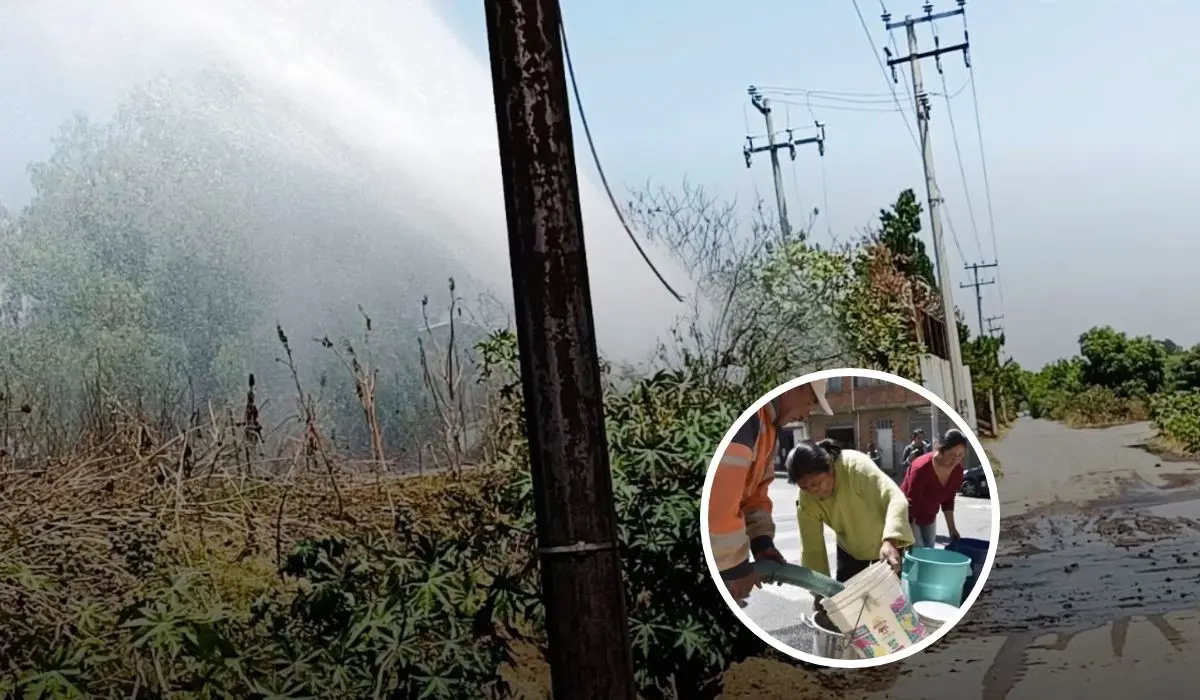 Conoce los detalles sobre la fuga de agua en Ramal Teoloyucan. Foto: cortesía