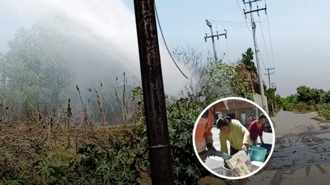 Conoce los detalles sobre la fuga de agua en Ramal Teoloyucan. Foto: cortesía