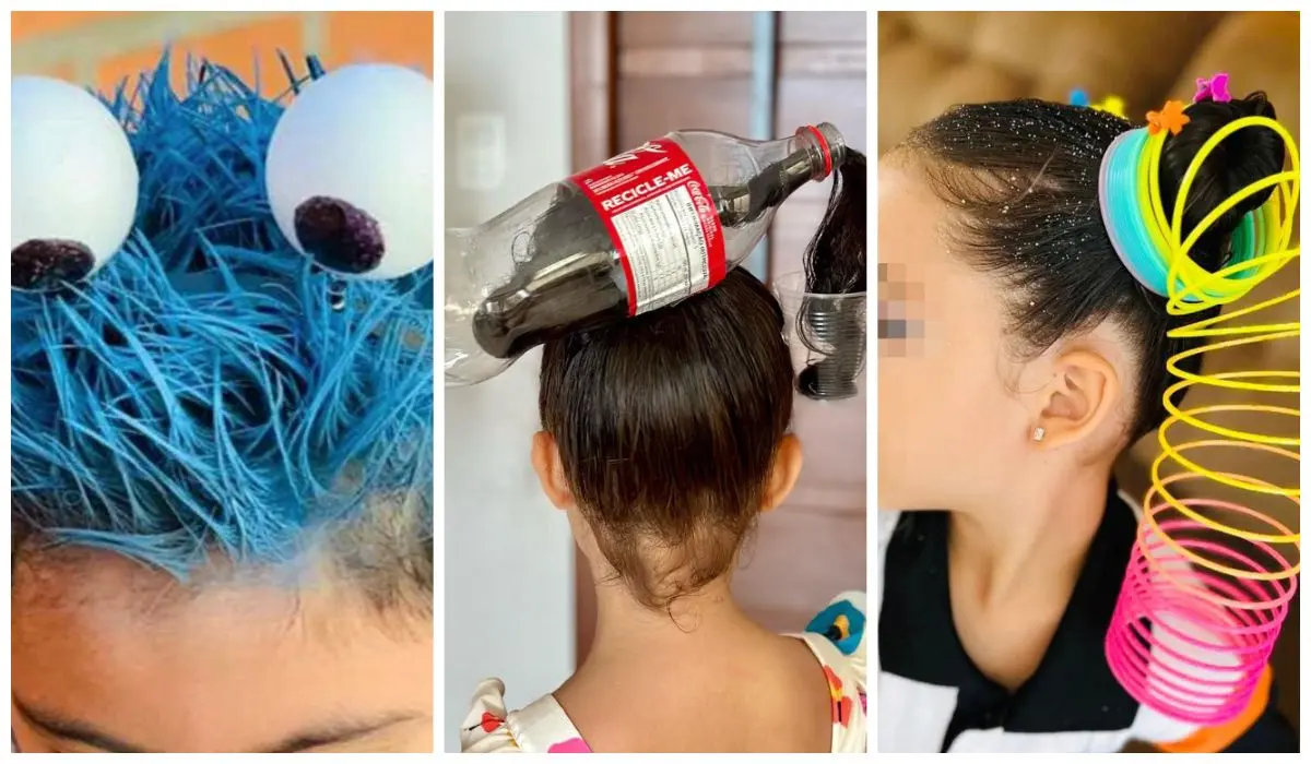 Conoce estas ideas de peinados locos para recrear con tu hijo y/o hija. Foto: cortesía