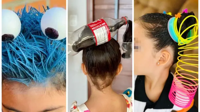 Conoce estas ideas de peinados locos para recrear con tu hijo y/o hija. Foto: cortesía