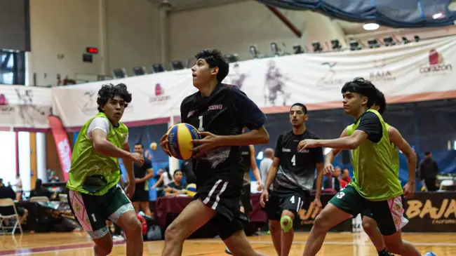 Sinaloa dice presente en la Olimpiada Nacional CONADE 2025 en básquetbol 3x3.. Foto: ISDE.