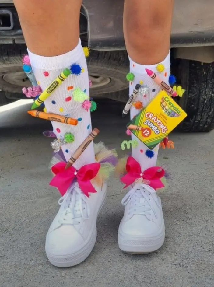Calceta loca para el Día del Niño y la Niña. Foto: Pinterest.
