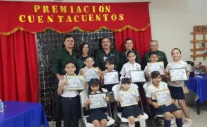 Niños cuentacuentos de la Emiliano Zapata, de Villa Juárez Navolato hacen brillar su talento literario
