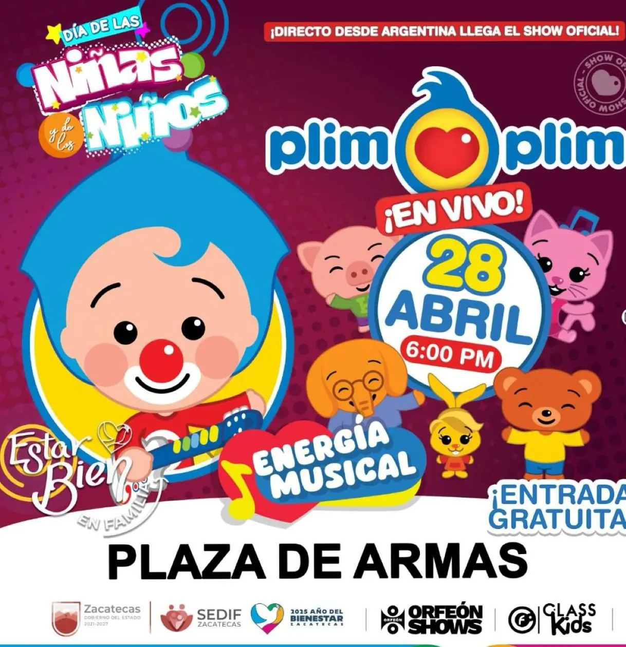 Plim Plim gratis en Zacatecas.Foto: Cortesía