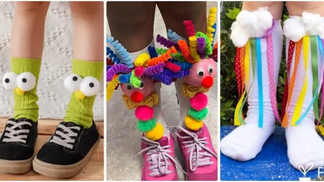 Conoce estas ideas de calcetas locos que puedes hacer junto a tu hija y/o hijo. Foto: cortesía